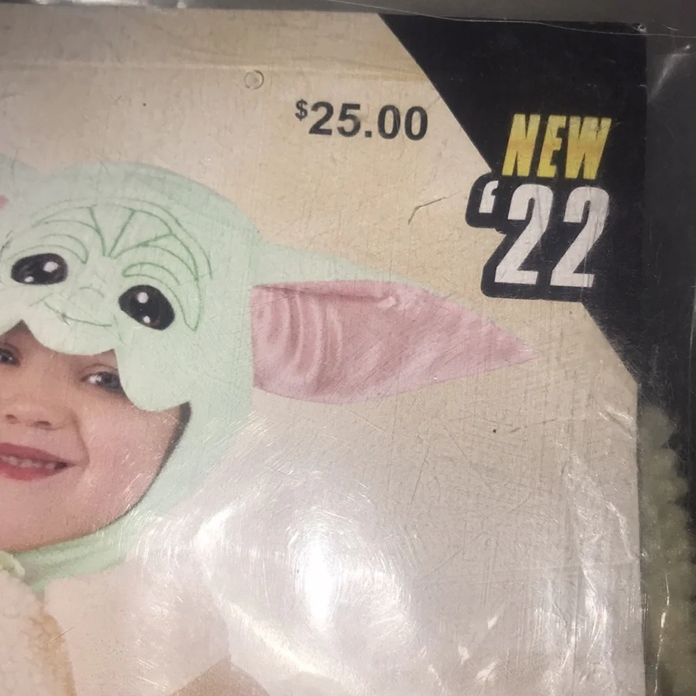 NIP Unisex Star Wars Mandalorian Grogu Costume